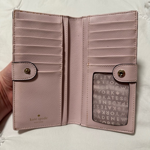 Kate Spade Pink Circle Glitter Wallet - Picture 5 of 8